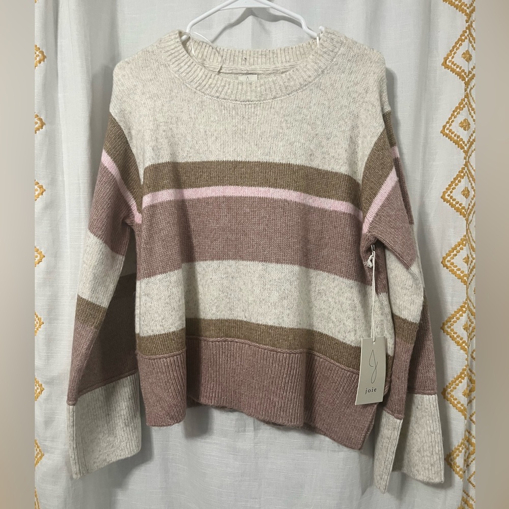 Joie Women's Multi-Striped Sweater - Cream, Brown, Pink